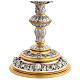 Chalice, paten and ciborium for offertory Molina in two-tone Baroque style with 925 sterling silver cup s8