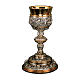 Chalice, paten and ciborium Molina in Baroque style in two tone in 925 solid sterling silver s1