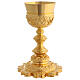 Chalice and paten Molina with star base, the cup is in gold 925 sterling silver s7