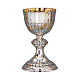 Calice et patène Molina classiques repoussé traditionnel coupe argent 925 s1