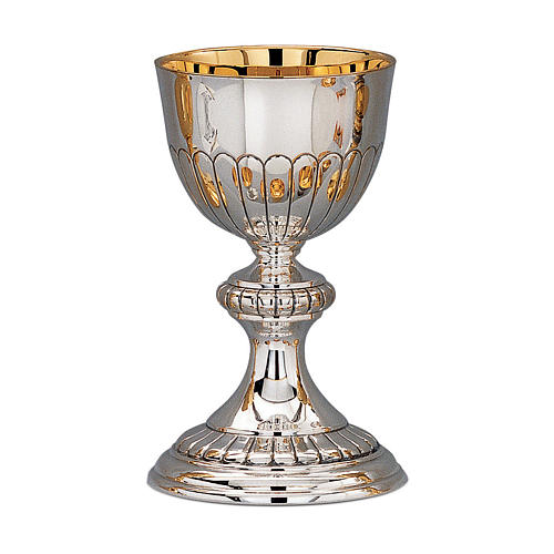 Molina chalice and paten with traditional repoussage in 925 solid sterling silver 1
