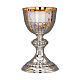 Molina chalice and paten with traditional repoussage in 925 solid sterling silver s1