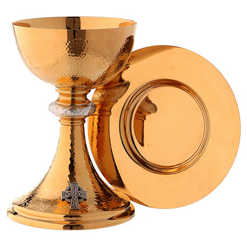Chalice and paten Molina in classic style with crown of thorns and cup in 925 sterling silver 1