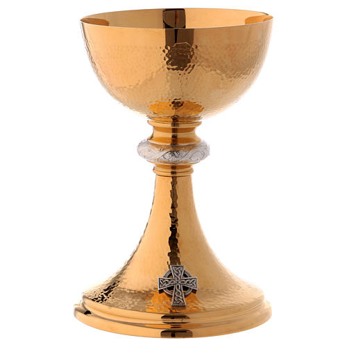 Chalice and paten Molina in classic style with crown of thorns and cup in 925 sterling silver 4