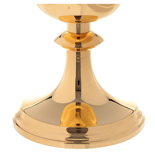 Chalice, paten and ciborium Molina in classic style with base and cross in silver brass 6