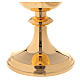 Chalice, paten and ciborium Molina in classic style with base and cross in silver brass s6