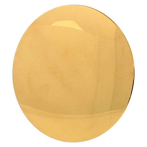 Calice Patena e Pisside Molina Classico base con croce ottone dorato 6