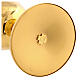 Chalice, paten and ciborium Molina in classic style with base and cross in golden brass s7