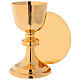 Chalice, paten and ciborium Molina in classic style hammered by hand in gold 925 solid sterling silver s1