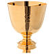 Chalice, paten and ciborium Molina in classic style hammered by hand in gold 925 solid sterling silver s2