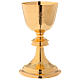 Chalice, paten and ciborium Molina in classic style hammered by hand in gold 925 solid sterling silver s5