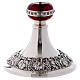 Calice Patena e Pisside Molina Classico nodo rosso e uva coppa argento 925 s5