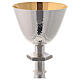 Chalice and paten Molina classic style in English with blue enameled cross and 925 sterling silver cup s4