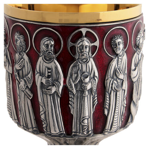 Calice Pisside e Patene Contemporanei Molina Ultima Cena coppa argento 925 3