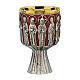 Chalice, paten and ciborium Molina contemporary style The Last Supper in 925 sterling silver s1