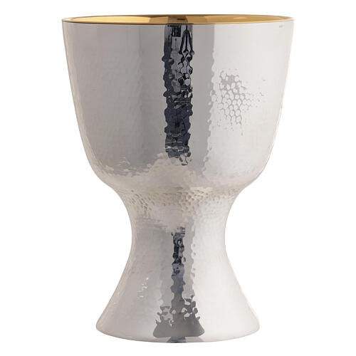 Calice e Patena Molina Contemporanei brillante croce argento massiccio 925 5