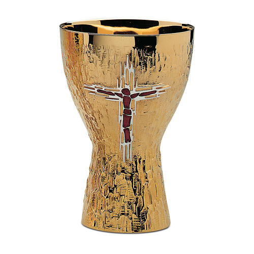 Cáliz y Patena Contemporáneos Molina Cruz Corpus latón dorado 1