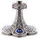 Chalice, paten and ciborium for offertory Molina with Gothic decoration and medallions in 925 solid sterling silver s6