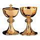 Chalice, paten and ciborium Molina with drilled filigree in solid silver s1