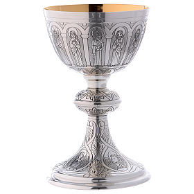 Apostles and Evangelists sterling silver chalice, paten and ciborium Molina