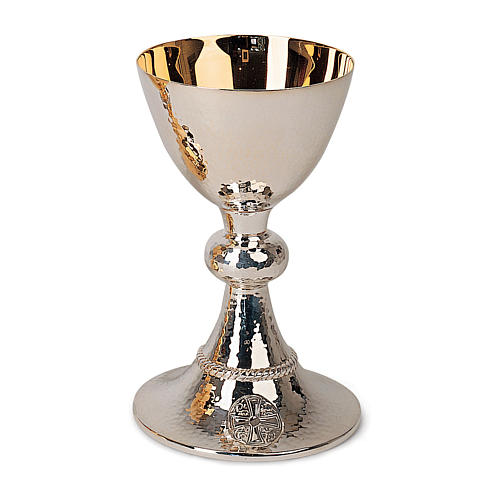 Chalice, paten and ciborium Molina with rope design in 925 sold sterling silver 1