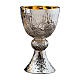 Chalice, paten and ciborium Molina with grapes and vines in 925 solid sterling silver s1