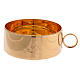 Pisside Molina uva e grano finitura brillante in ottone dorato con coperchio s3