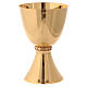 Molina chalice with shiny finish in golden brass s1