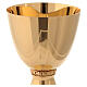 Molina chalice with shiny finish in golden brass s2