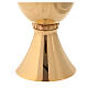 Molina chalice with shiny finish in golden brass s3