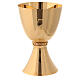 Molina chalice with shiny finish in golden brass s4