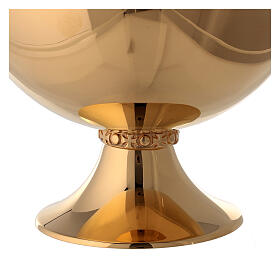 Molina ciborium with shiny finish in golden brass