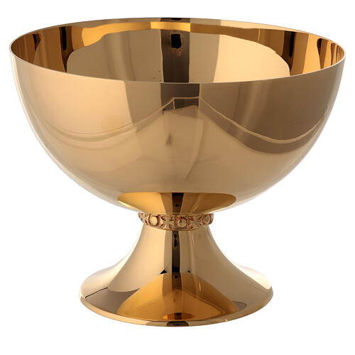 Molina ciborium with shiny finish in golden brass 4