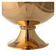 Molina ciborium with shiny finish in golden brass s2