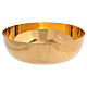 Paten for offertory Molina with shiny finish in golden brass s1