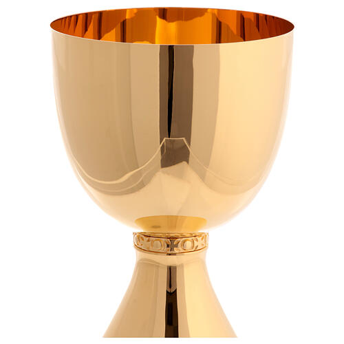 Main chalice Molina with shiny finish in golden brass 2