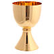 Main chalice Molina with shiny finish in golden brass s1
