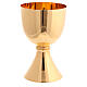 Main chalice Molina with shiny finish in golden brass s4