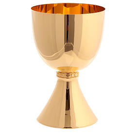 Main chalice Molina with shiny finish in golden brass