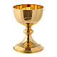 Molina ciborium with shiny finish in silver brass for 50 hosts s4