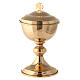 Molina ciborium with shiny finish suitable for 50 hosts in 925 solid sterling silver s1