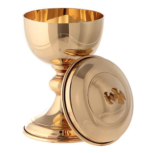 Molina ciborium with shiny finish suitable for 50 hosts in 925 solid sterling silver 2