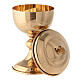 Molina ciborium with shiny finish suitable for 50 hosts in 925 solid sterling silver s2