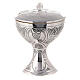 Molina ciborium with leaves design in 925 solid sterling silver carved by hand s2