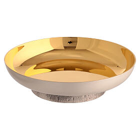 Patena Cóncava Molina satinada latón plateado