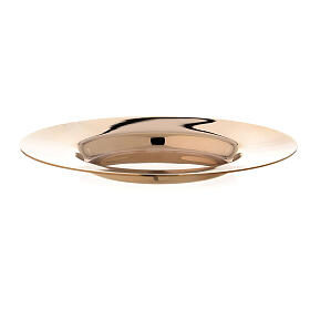 Patena Piatta Molina brillante fonda ottone dorato