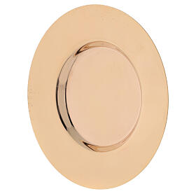 Patena Piatta Molina brillante fonda ottone dorato