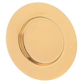Flat paten Molina in golden 925 solid sterling silver shiny finish
