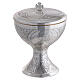 Molina ciborium in Tassilo style in silver brass s5