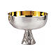 Offertory paten Molina with grapes and ears of wheat in silver brass s1